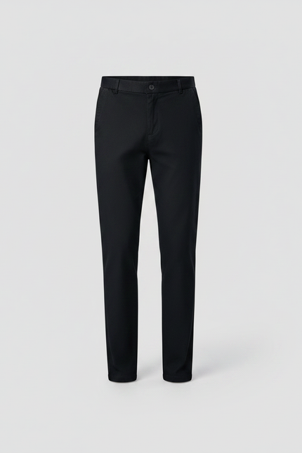 Pantalon Noir Chino - Coton - vue 3