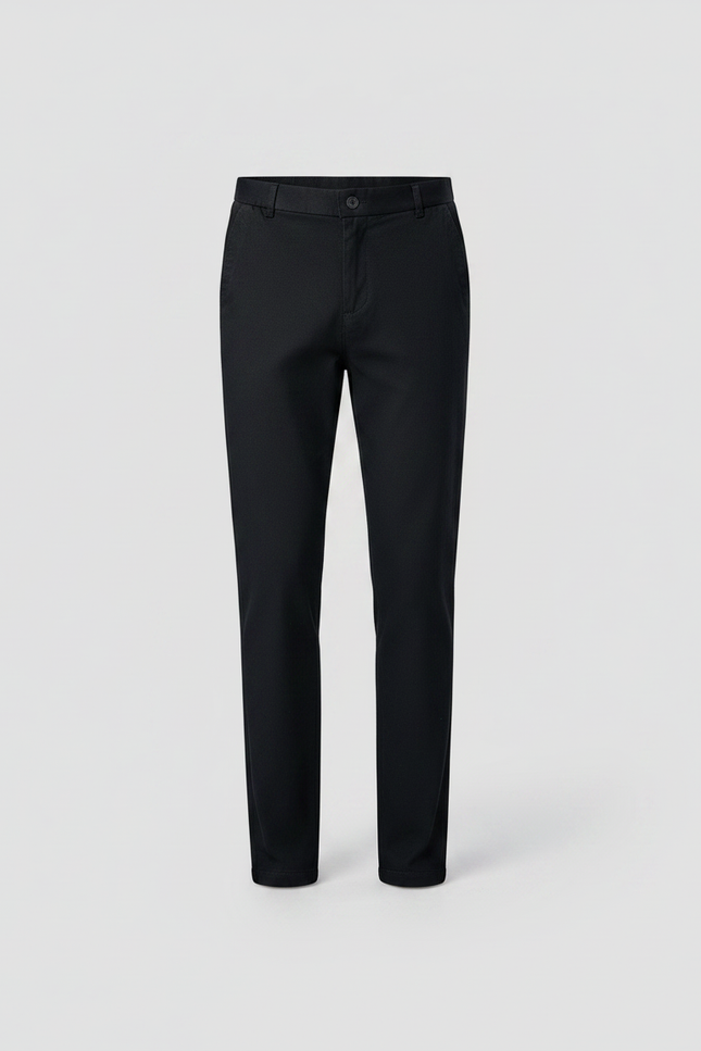 Pantalon Noir Chino - Coton - vue 3