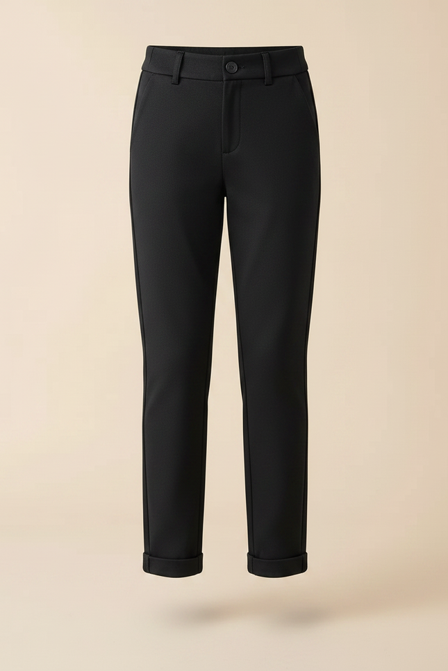 Pantalon Chino Noir Coton Droit Classique Enfant - vue 3