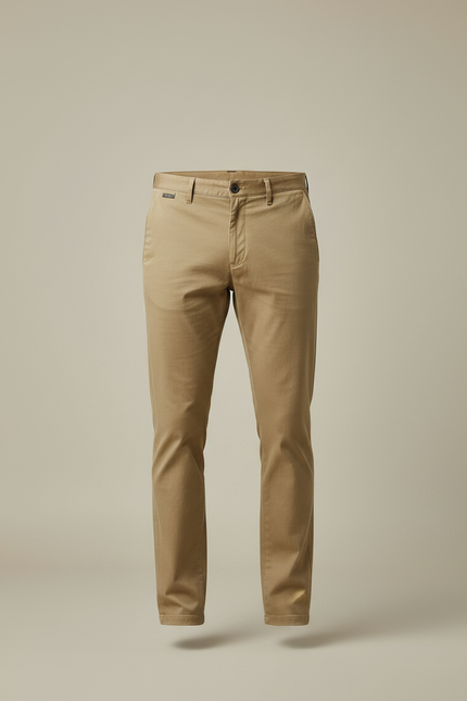 Pantalon Chino Homme Beige Tapered - Gabardine - vue 3