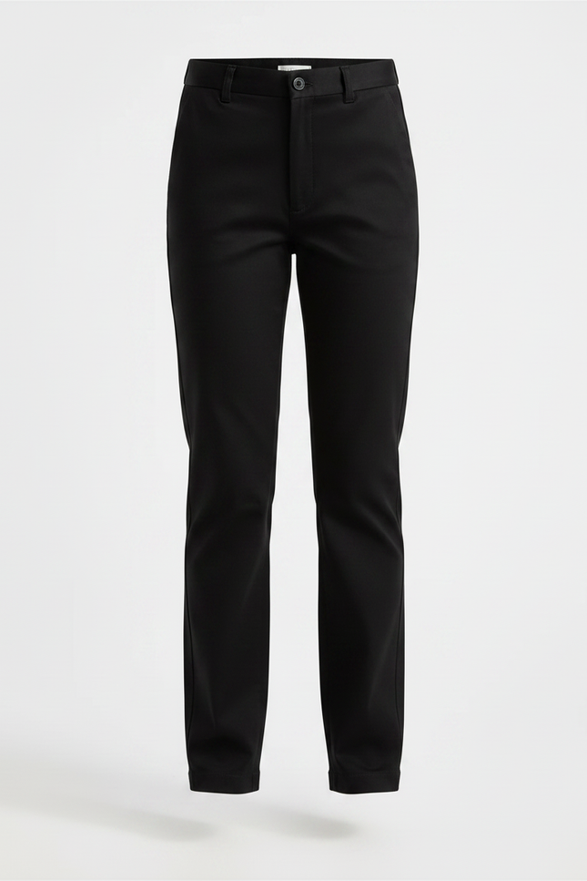 Pantalon Chino Noir Droit Classique Enfant - Gabardine - vue 3