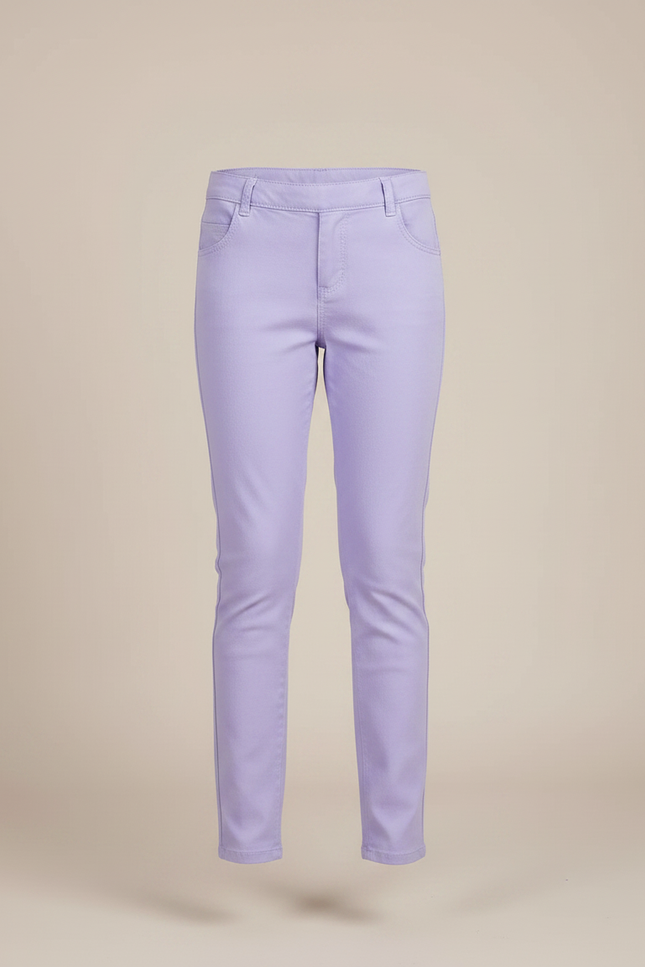 Pantalon Chino Skinny - Violet Coton - vue 3