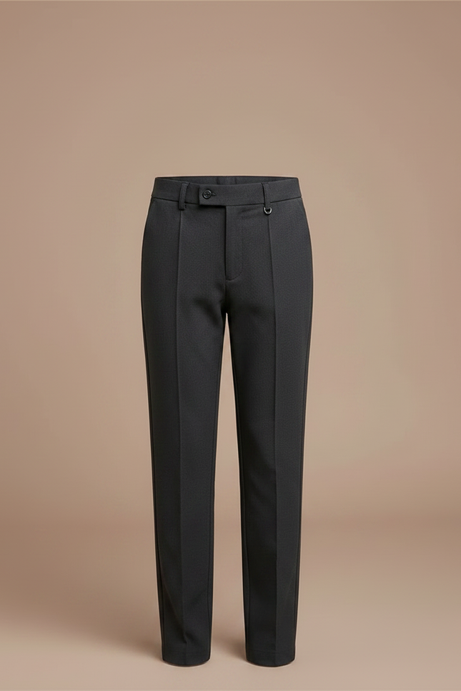 Pantalon Chino Gris Anthracite Droit Élégant Enfant - Gabardine - vue 3